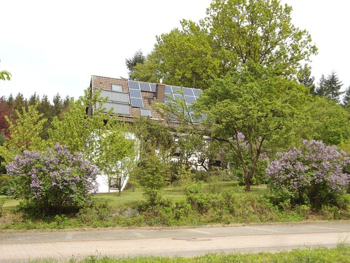 Ganze Wohnung, Ferienwohnung Fernblick 1, 50qm' mit  Terrasse, gemeinsamem Garten, Hunde willkommen und Wi-Fi in Bad Grund, Harzvorland
