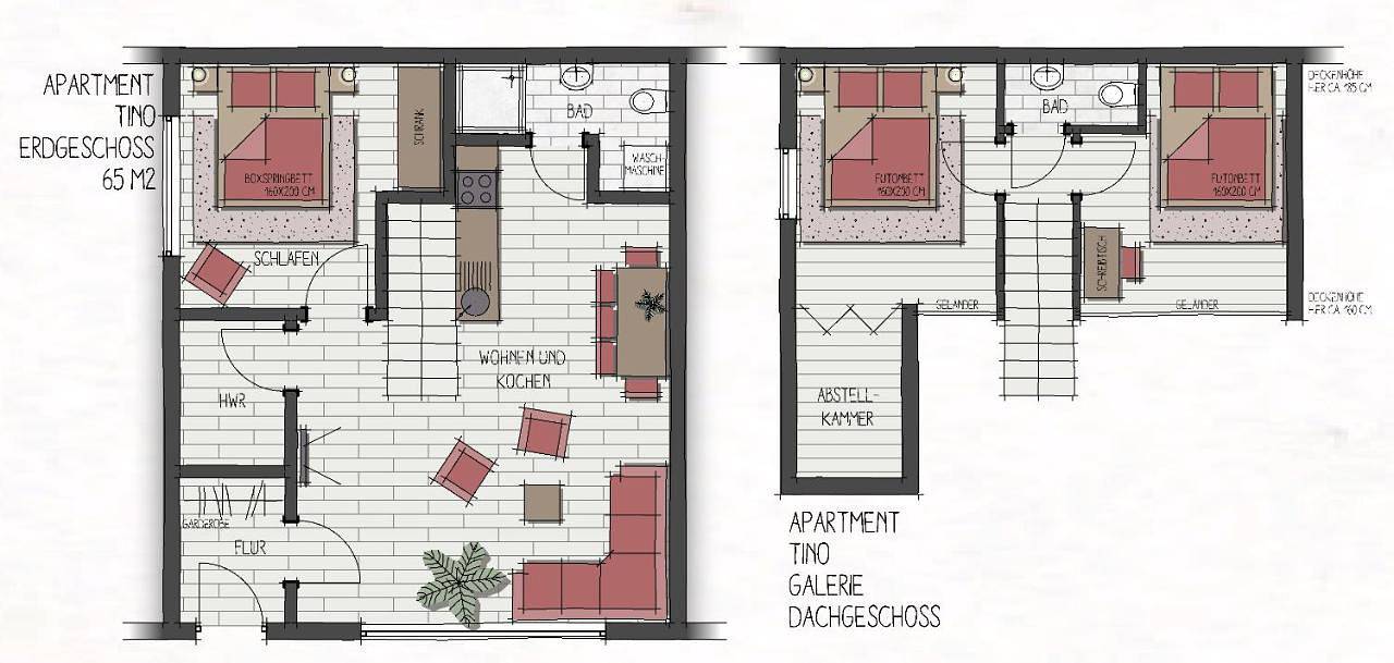 Ganze Wohnung, Apartment - Split Level Johann in Schwerin, Schweriner See