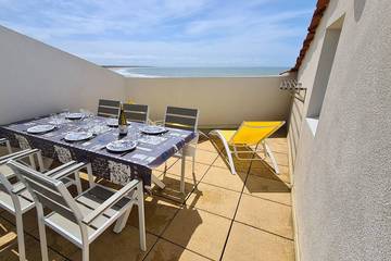 Gîte pour 5 personnes, avec balcon dans Plage des Conches