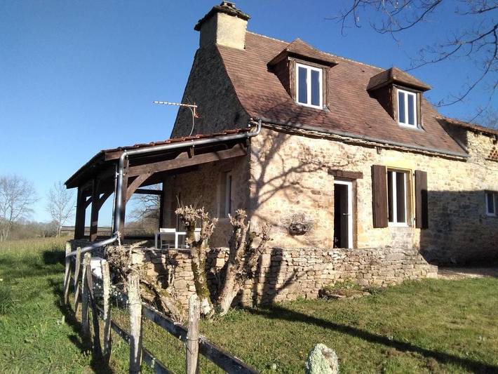 Ferienhaus für 4 Personen, mit Terrasse und Garten sowie Ausblick