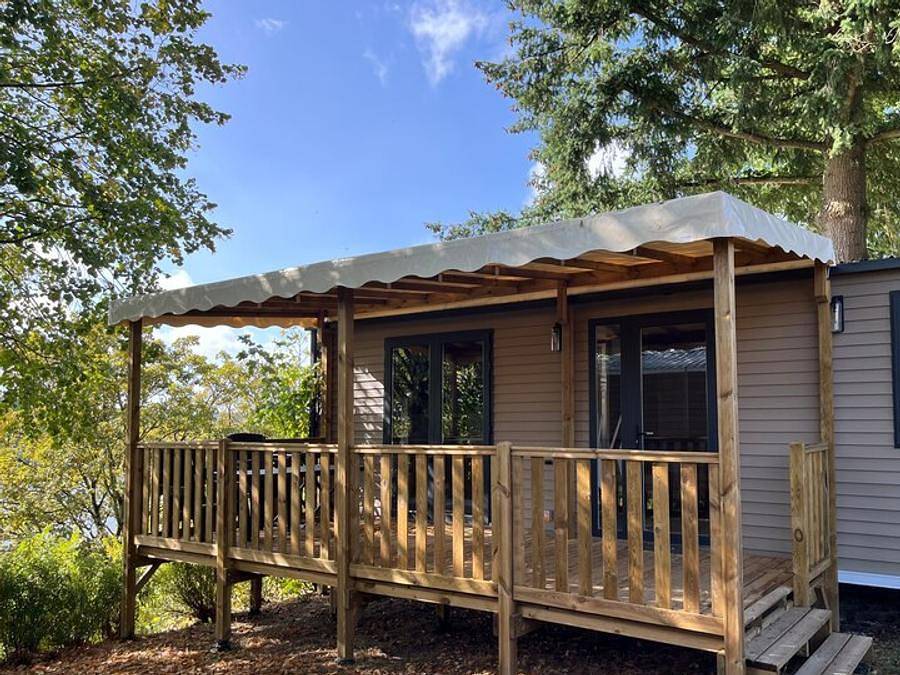 Camping de la Liez - Ciela Village - Mobilheim 4 personen - Mobilheim Ciela Privilège - 2 Schlafzimmer - Grill in Peigney, Haute-Marne