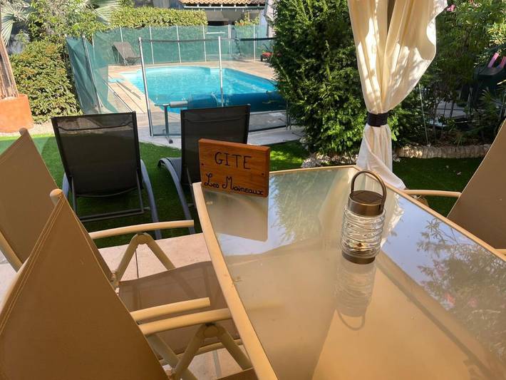 Gîte pour 2 personnes, avec piscine ainsi que vue et jardin, animaux acceptés à Argeliers - 4