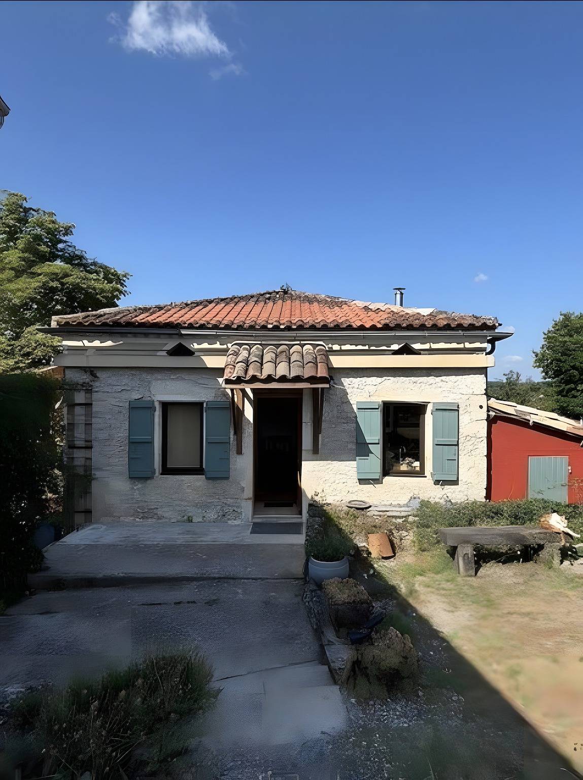 Casa de vacaciones 'La P'tite Maiz' con piscina compartida, terraza privada y Wi-Fi in Bourg-de-Visa, Quercy