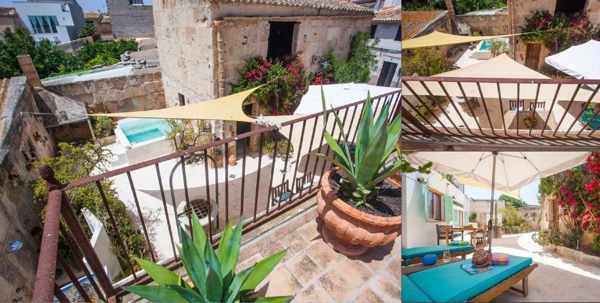 Casa Flor de Salines with terrace, garden, barbecue in Ses Salines, South Majorca