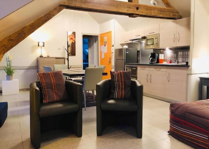 Gîte pour 4 personnes, avec jardin ainsi que sauna et terrasse, animaux acceptés à La Ferrière-aux-Étangs
