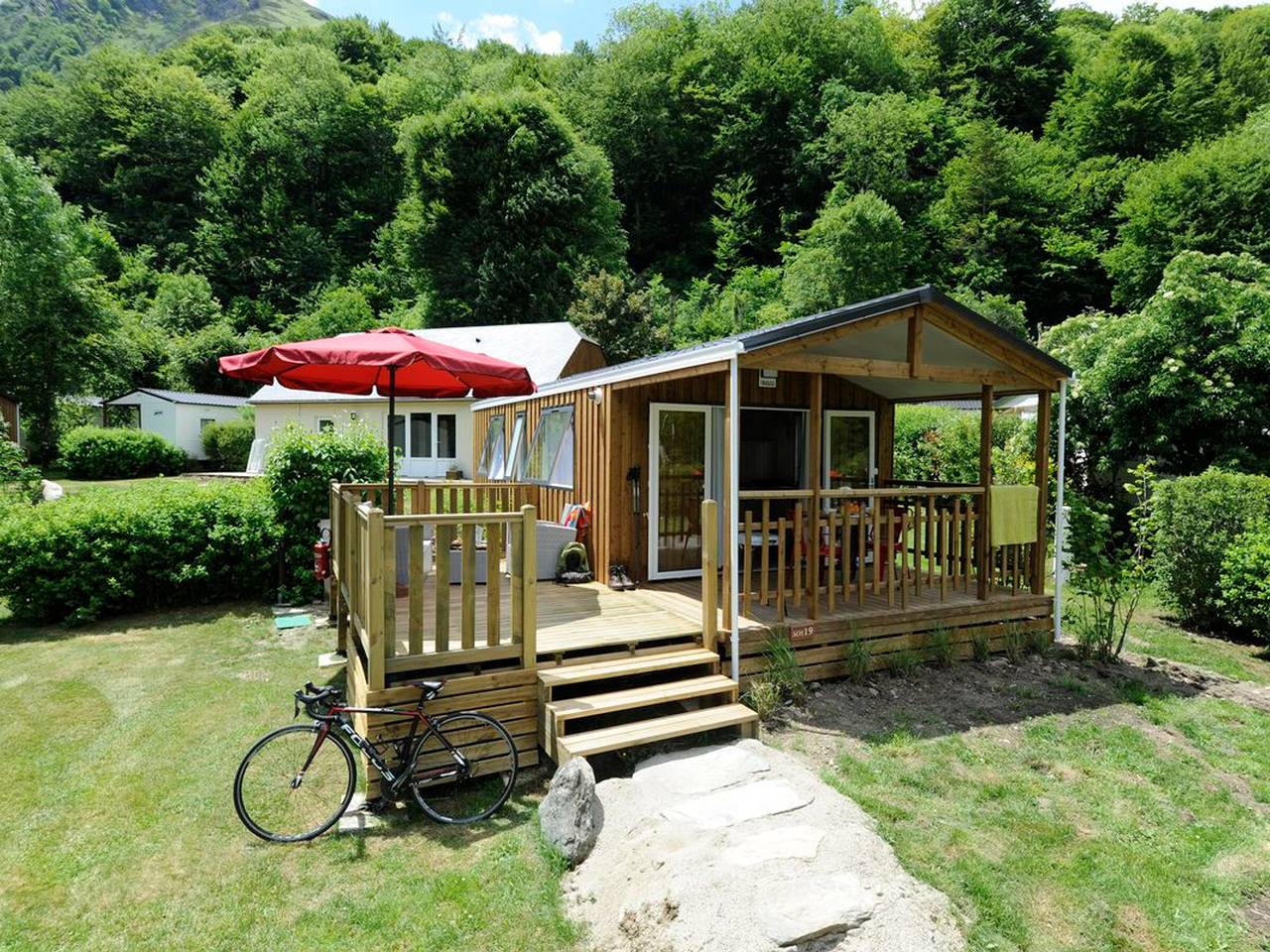 Mobilheim mit Terrasse - 2 Pers. in Estaing, Nationalpark Pyrenäen