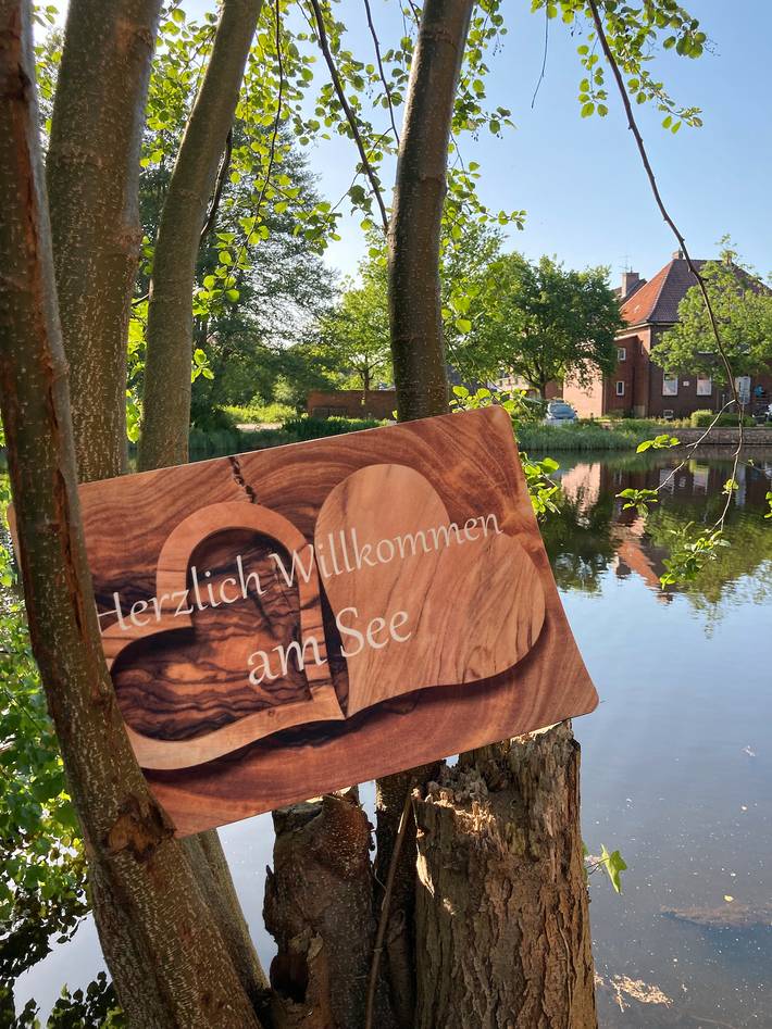 Ferienwohnung für 2 Personen, mit Garten und Seeblick in der Lüneburger Heide