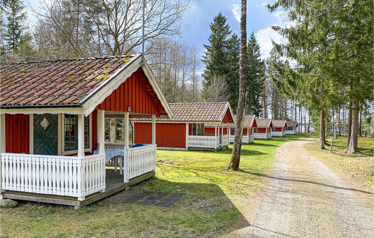 Ferienhaus für 4 Personen mit Seeblick in Hylte, Halland