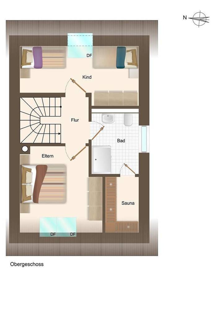 Ferienhaus für 6 Personen, mit Sauna und Garten, kinderfreundlich in Wittmund - 4