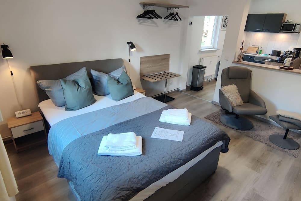 Genießt euren Urlaub im modernen Ferienhaus für 10+3 Gästen in Tanne, Harzvorland