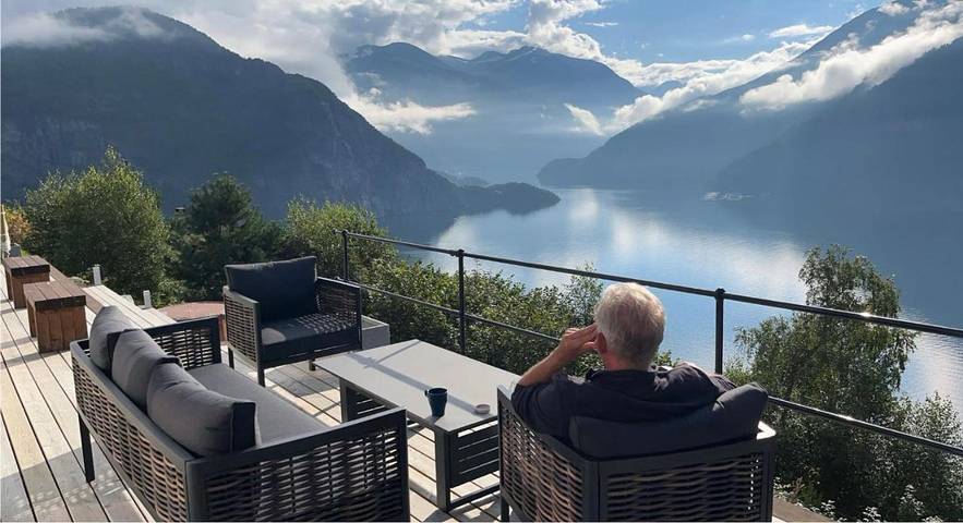 Maison de campagne pour 4 personnes, avec vue ainsi que jardin et vue sur le lac à Linge