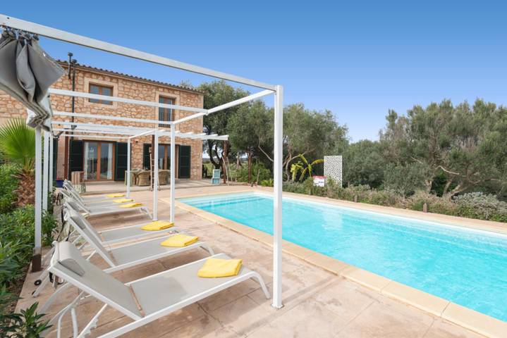 Residenz für 6 Personen, mit Pool und Balkon/Terrasse, mit Haustier in Ses Salines - 2