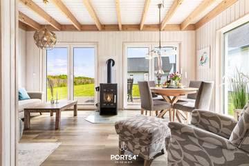 Ferienhaus für 4 Personen, mit Sauna und Garten, mit Haustier in Olpenitz