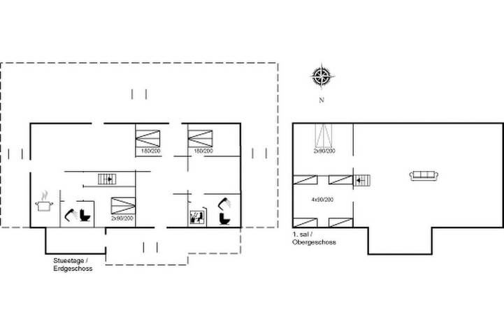 Ferienhaus für 12 Personen, mit Whirlpool und Terrasse sowie Sauna in Lakolk