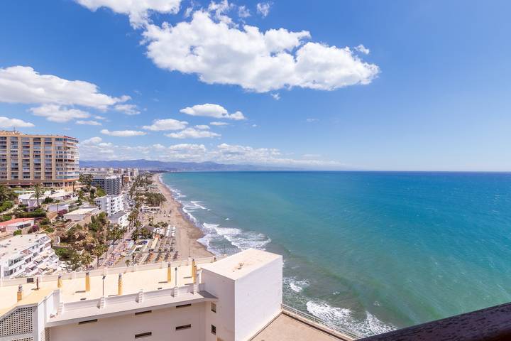 Apartamento para 4 personas, con vistas al mar y terraza en Playa El Bajondillo