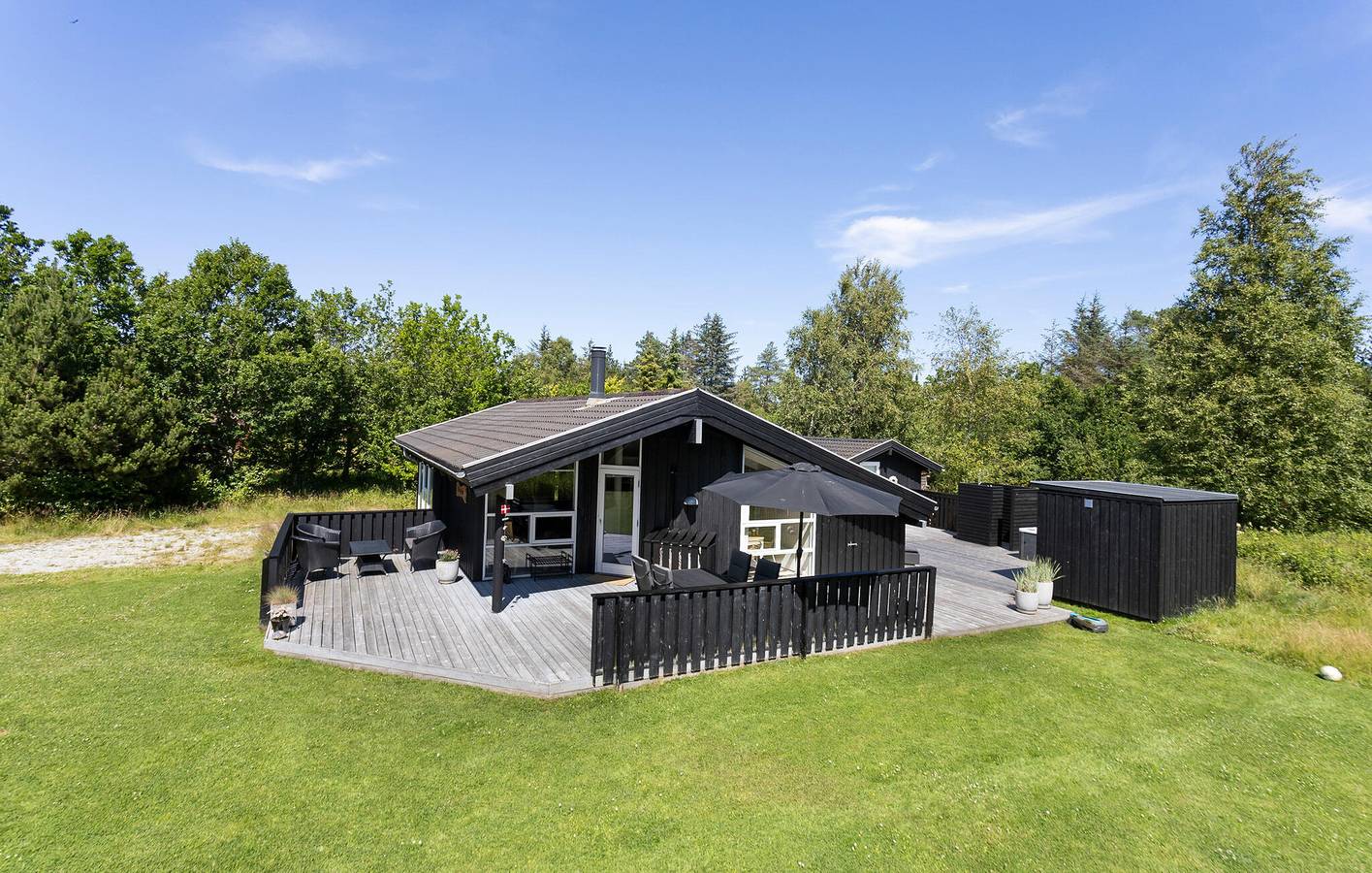 Ferienhaus für 6 Personen mit Terrasse in Napstjert, Jerup