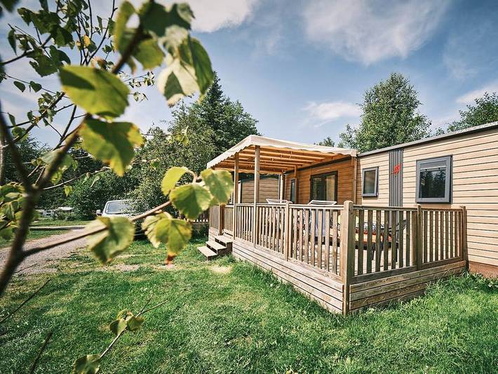 Flower Camping La Steniole - Mobilheim 6 personen - Lodge Premium 32 m² in Granges-Aumontzey, Regionaler Naturpark Belchen der Vogesen