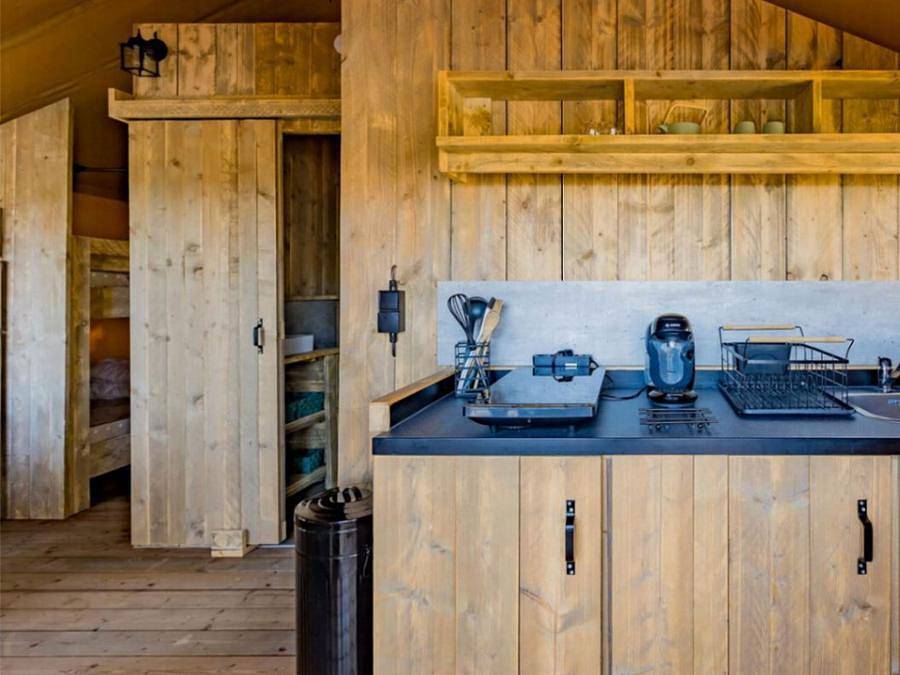 Camping Verdon les Grands Domaines - Safarizelt 4 personen - Lodge-Zelt 4 Plätze Pmr in Saint-Laurent-du-Verdon, Regionaler Naturpark Verdon