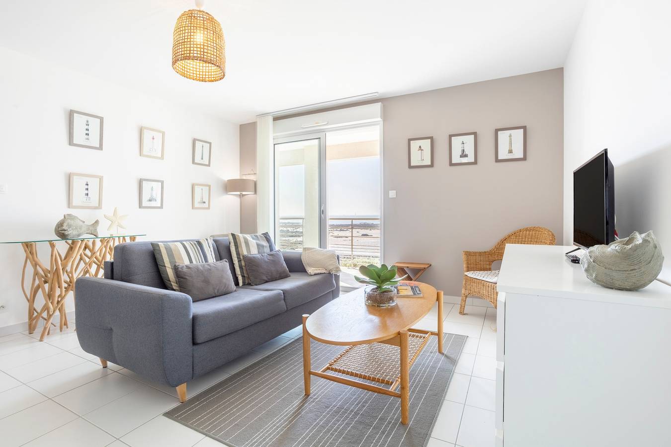 Ganze Wohnung, Rêve Bleu – Terrasse mit 180°-Meerblick, 1 Sz, 2 Pers. in Penmarc'h, Quimper und Umgebung