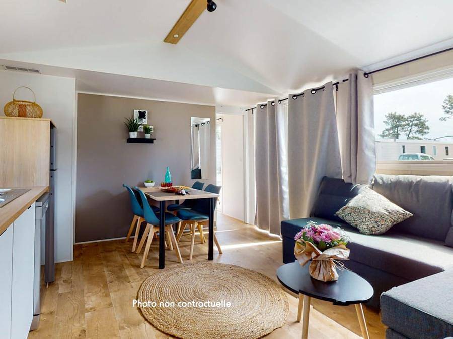 Camping Siblu Les Rives de Condrieu - Funpass inclus - Mobilheim 8 personen - Essential 3ch 8p Signature ohne Klimaanlage in Condrieu, Regionaler Naturpark Pilat