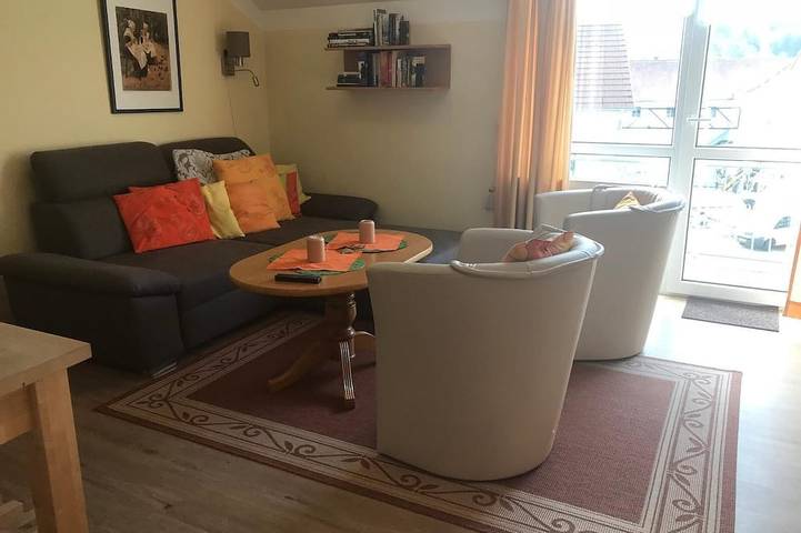 Ferienwohnung für 3 Personen, mit Balkon und Sauna