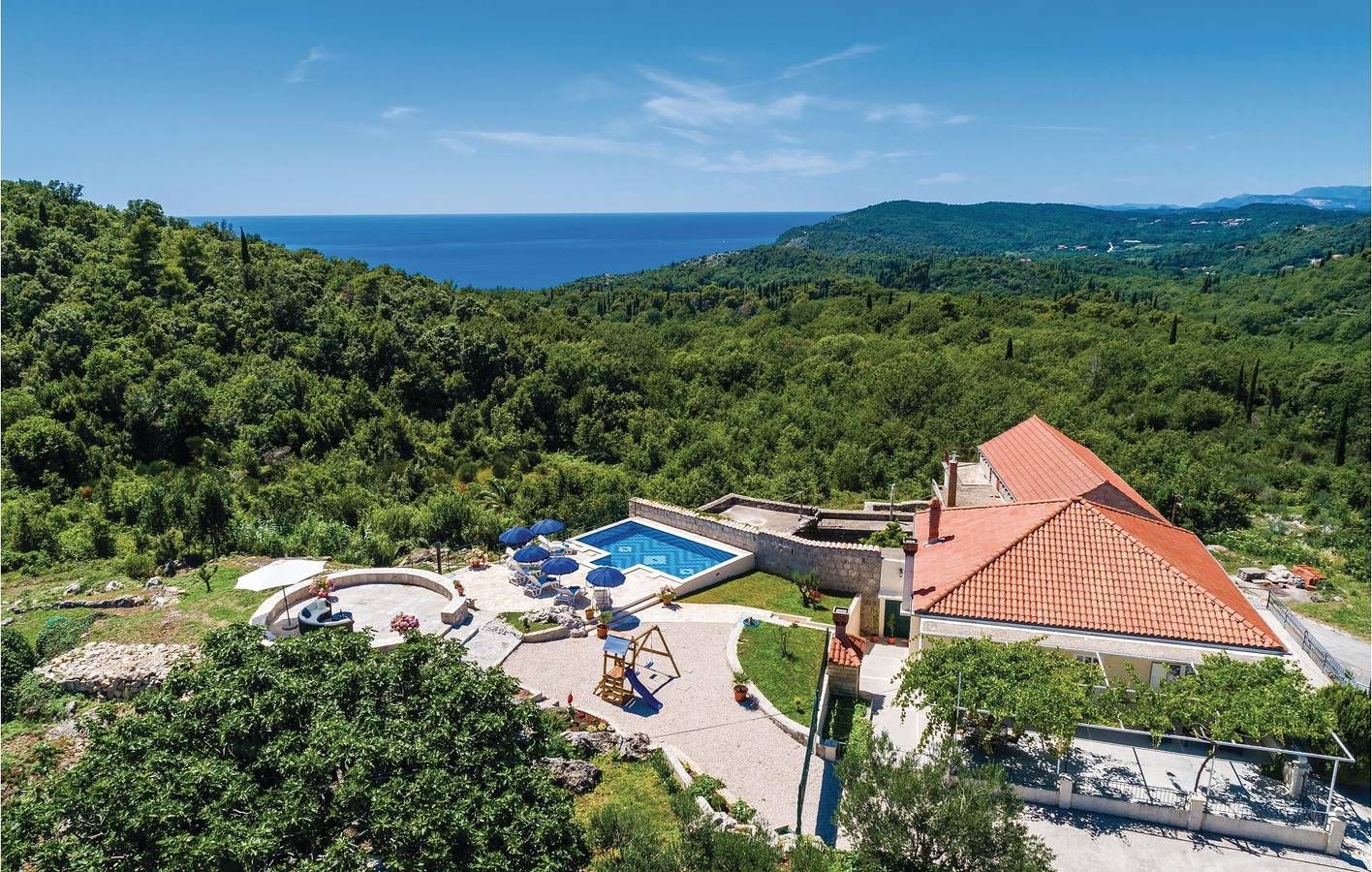 Ferienhaus für 6 Personen mit Terrasse in Općina Konavle, Dubrovnik-Neretva