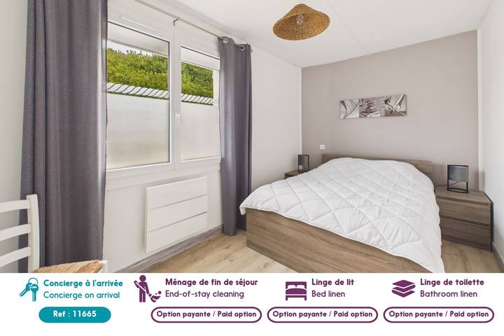 Appartement entier, Appartement pour 4 avec grand jardin in Préfailles, Côte de Jade
