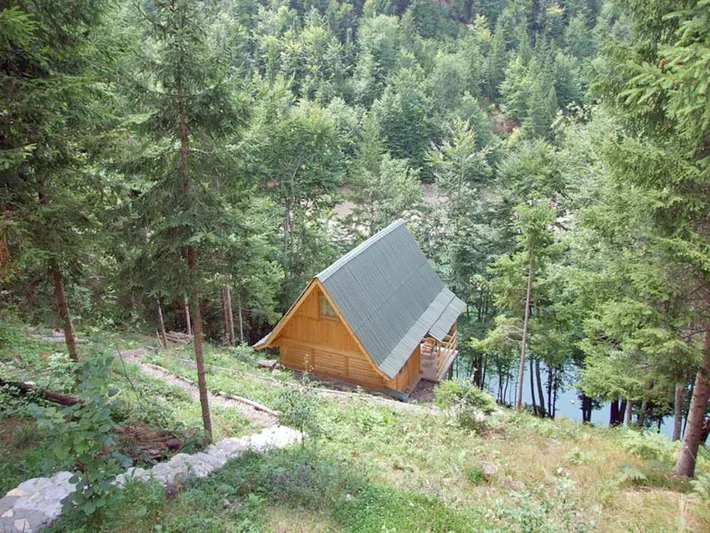Lodge für 9 Personen, mit Ausblick und Terrasse sowie Seeblick, mit Haustier - 1