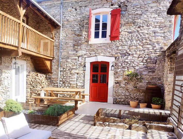 Chambre d’hôte pour 2 personnes, avec terrasse à Préchacq-Josbaig