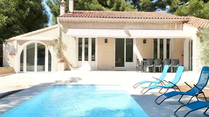 Maison de vacances pour 9 personnes, avec piscine, animaux acceptés