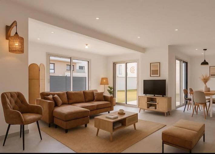 Appartement de vacances pour 4 personnes, avec jardin