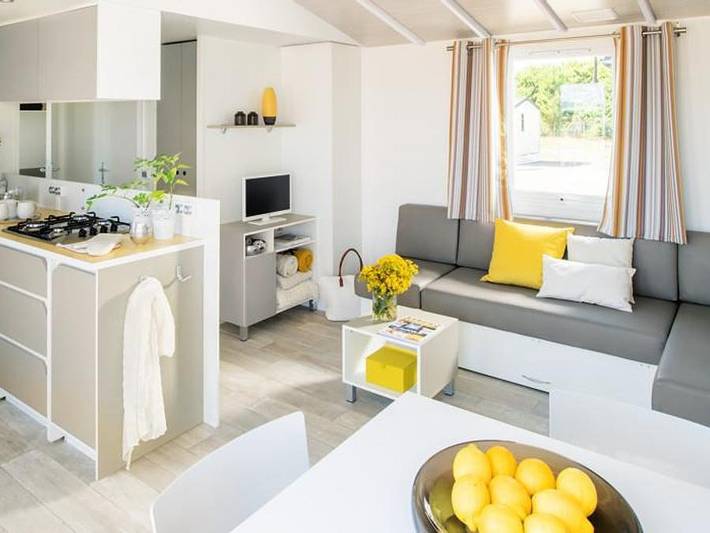 Camping le Moulin - Mobilheim 7 personen - Family Xl 40 m² - klimatisiert 6/7 pers. in Patornay, Französischer Jura