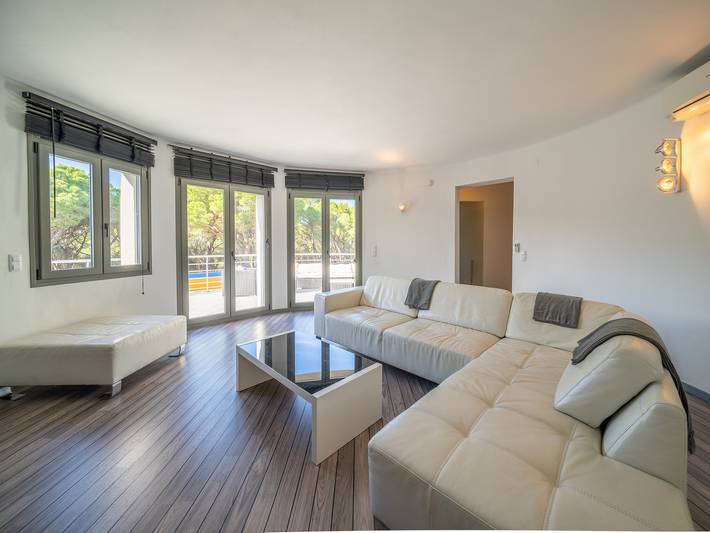 Maison de vacances pour 10 personnes, avec balcon ainsi que piscine et jardin, adapté aux familles dans Punta Montgo