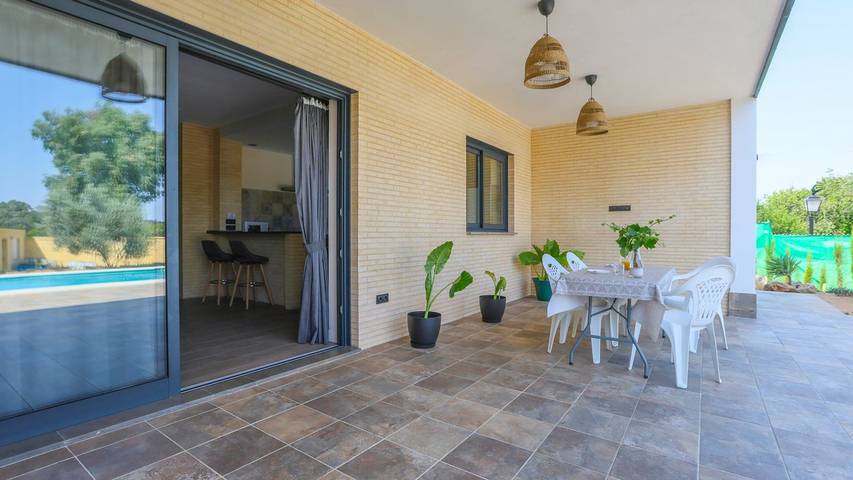 Chalet para 8 personas, con balcón/terraza y piscina en Sierra Norte de Sevilla - 4