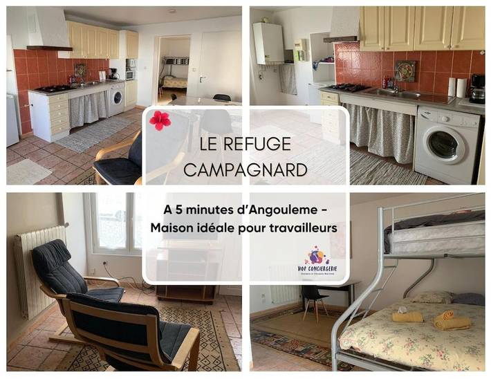 Location de vacances pour 3 personnes, animaux acceptés à Gond-Pontouvre