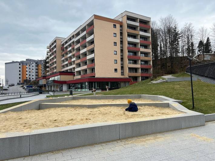 Hütte für 5 Personen, mit Balkon und Balkon/Terrasse sowie Terrasse und Garten im Bayerischer Wald - 4