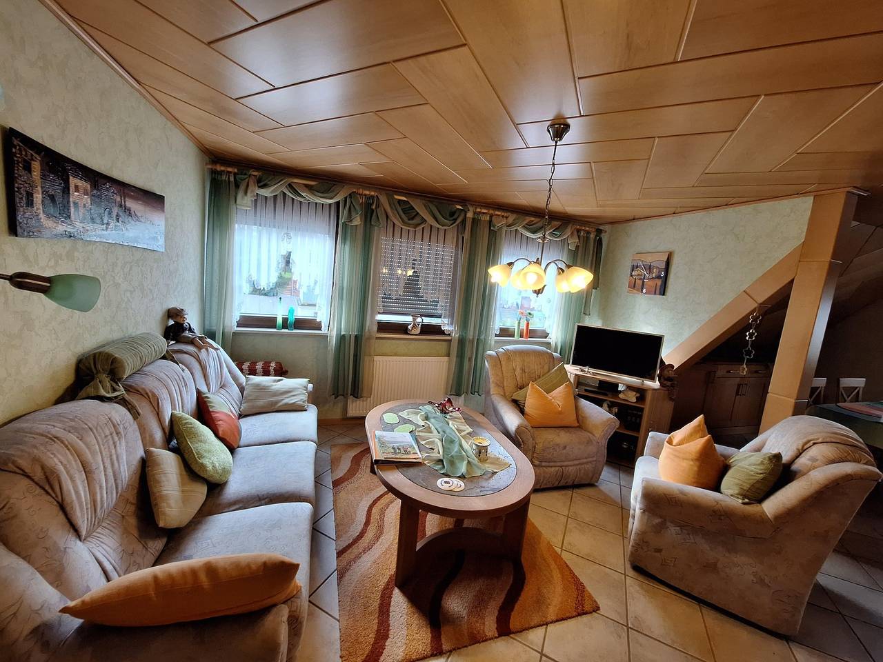 Geheel vakantieappartement, Appartement, bad, Wc, 1 slaapkamer in Rhens, Osteifel