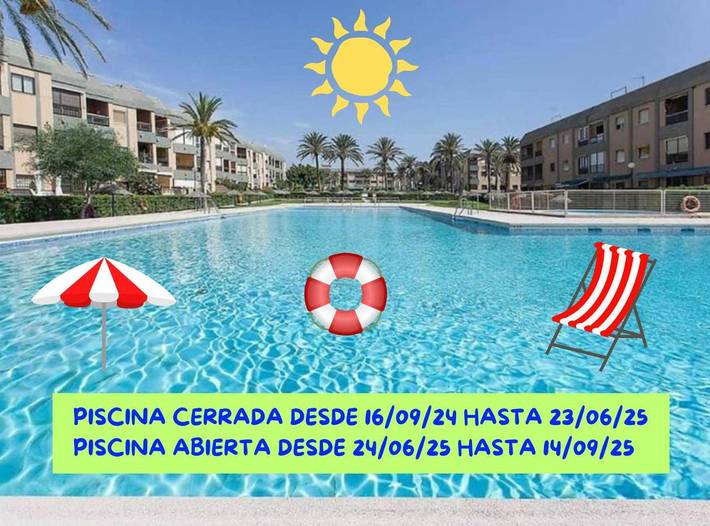 Apartamento para 5 personas, con piscina además de jardín y vistas en Retamar