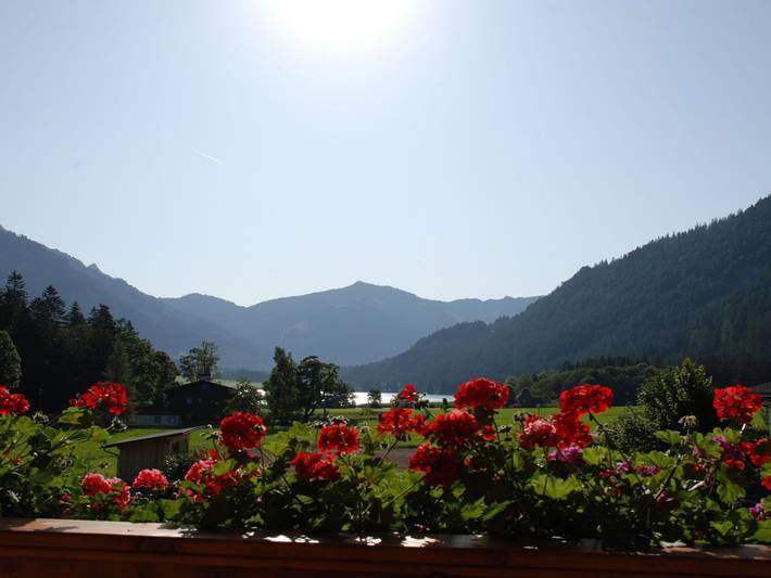 Ferienwohnung für 4 Personen, mit Garten und Seeblick sowie Ausblick, kinderfreundlich in Grän - 4
