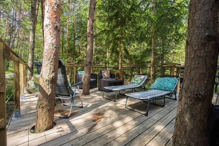 Cabane dans les arbres pour 2 personnes, avec jardin dans Parc naturel régional du Verdon - 4