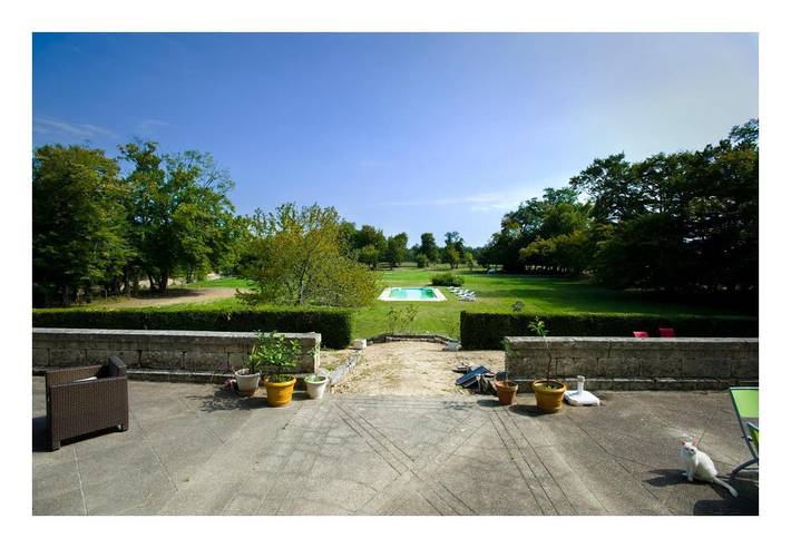 Cottage pour 2 personnes, avec vue ainsi que jardin et piscine dans Saint-Gervais (Gironde)