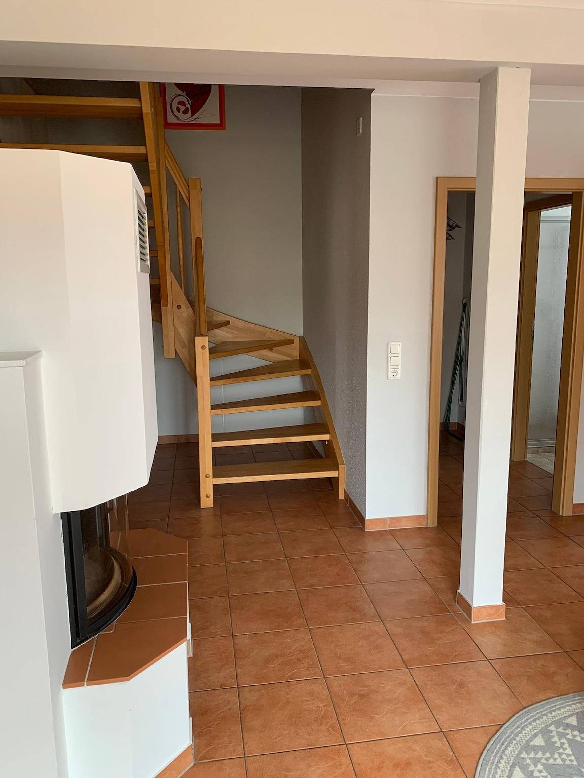Ganze Ferienwohnung, Maisonettenwohnung mit Wendeltreppe zu den Schlafzimmern mit Seeblick in Rheinsberger See, Rheinsberg