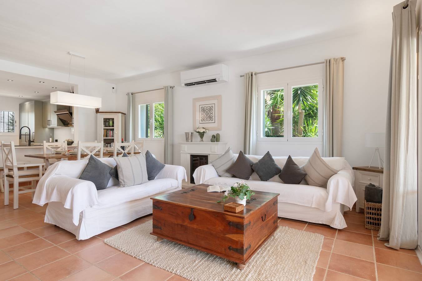 Villa 'Casa Mayor Strand Es Trenc 5 Min' mit privatem Pool, Wlan und Klimaanlage in Sa Ràpita, Campos