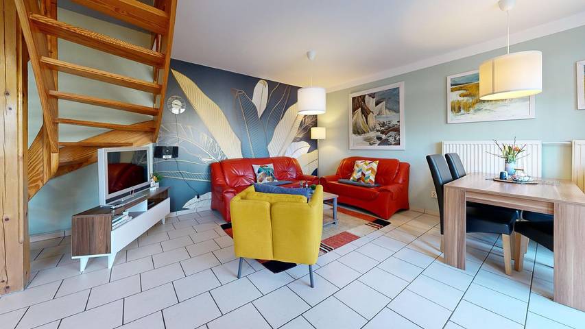 Ferienhaus für 5 Personen, mit Garten und Ausblick in Lancken-Granitz