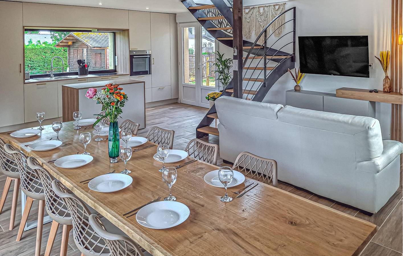 Appartement confortable avec vue sur la mer, jardin, WiFi et parking in Hillion, Côte de Goëlo