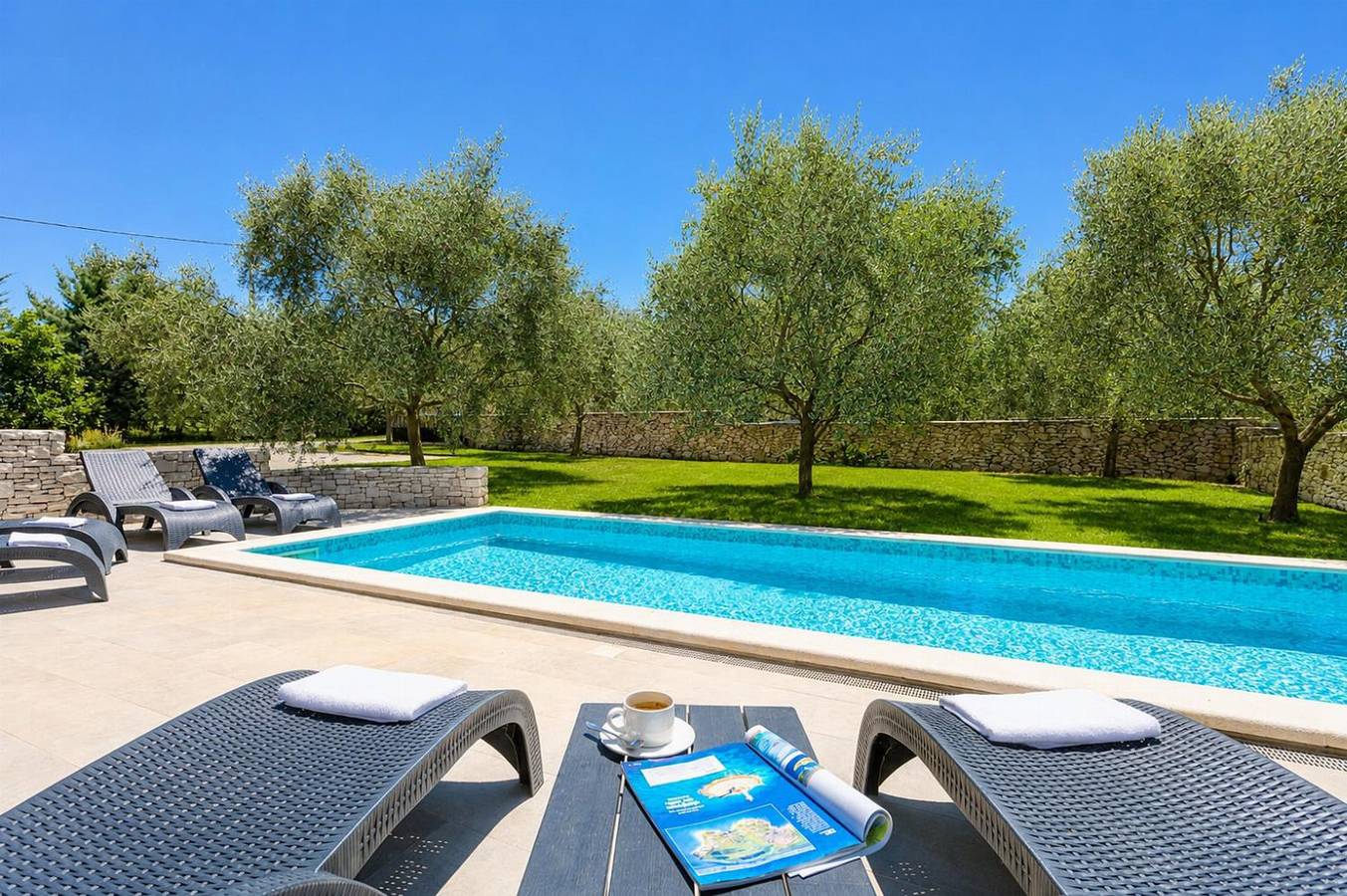 Villa für 8 Personen mit Meerblick in Marčana, Südküste Istrien