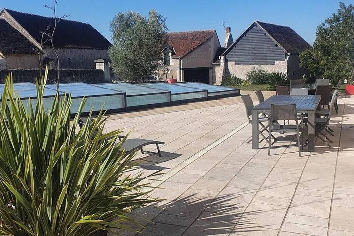 Location de vacances pour 10 personnes, avec piscine ainsi que jacuzzi et jardin à Luzillé - 4