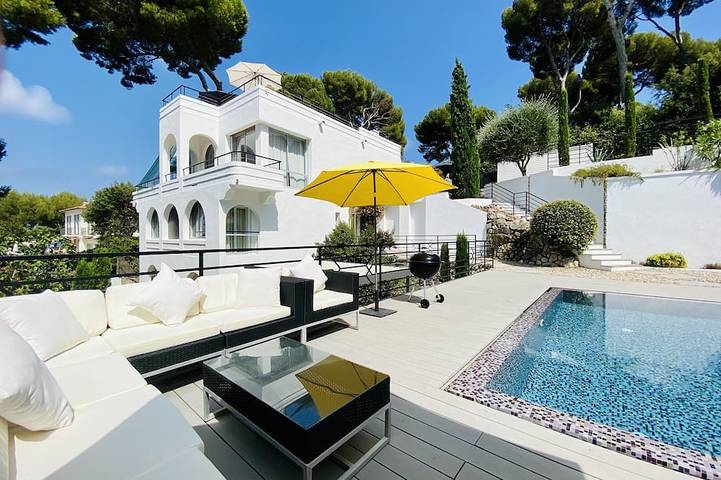 Villa pour 10 personnes, avec jardin, animaux acceptés dans Cap d’Antibes