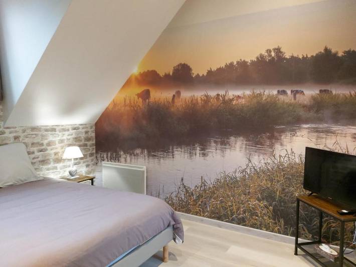 Location de vacances pour 2 personnes, avec terrasse ainsi que jardin et vue, animaux acceptés à Graignes-Mesnil-Angot - 4