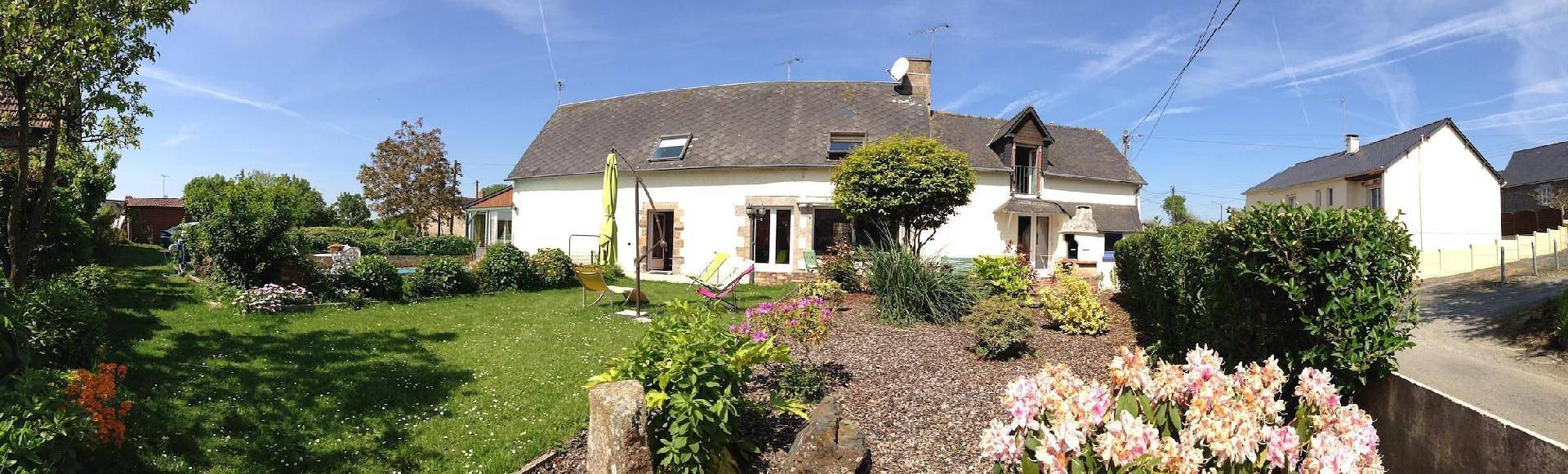 Longère mit Pool in La Croix-Avranchin, Avranches und Umgebung